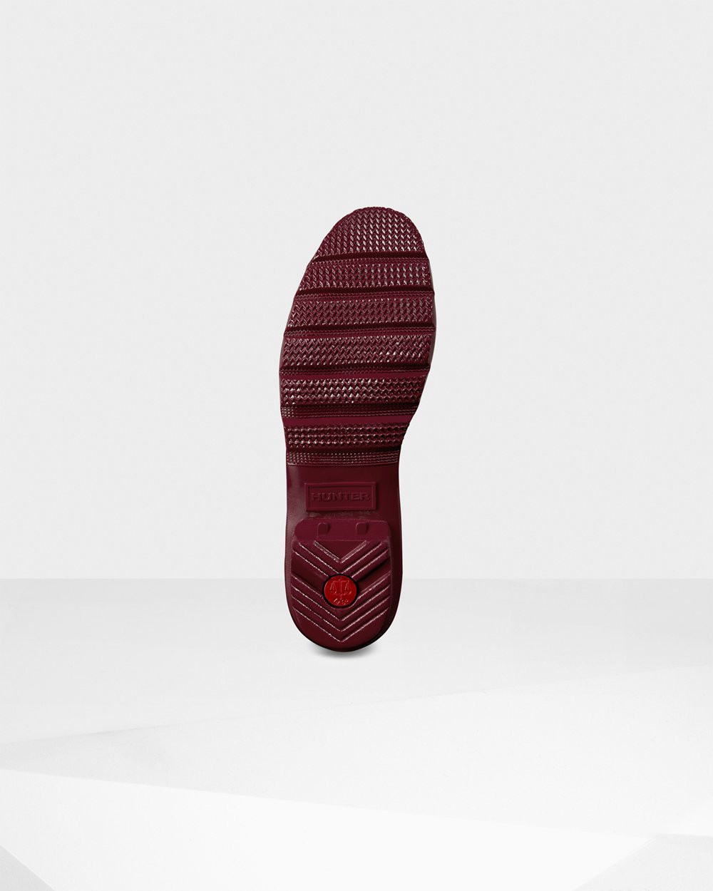 Womens Tall Rain Boots - Hunter Original Gloss (93DCOGWXJ) - Claret/Red